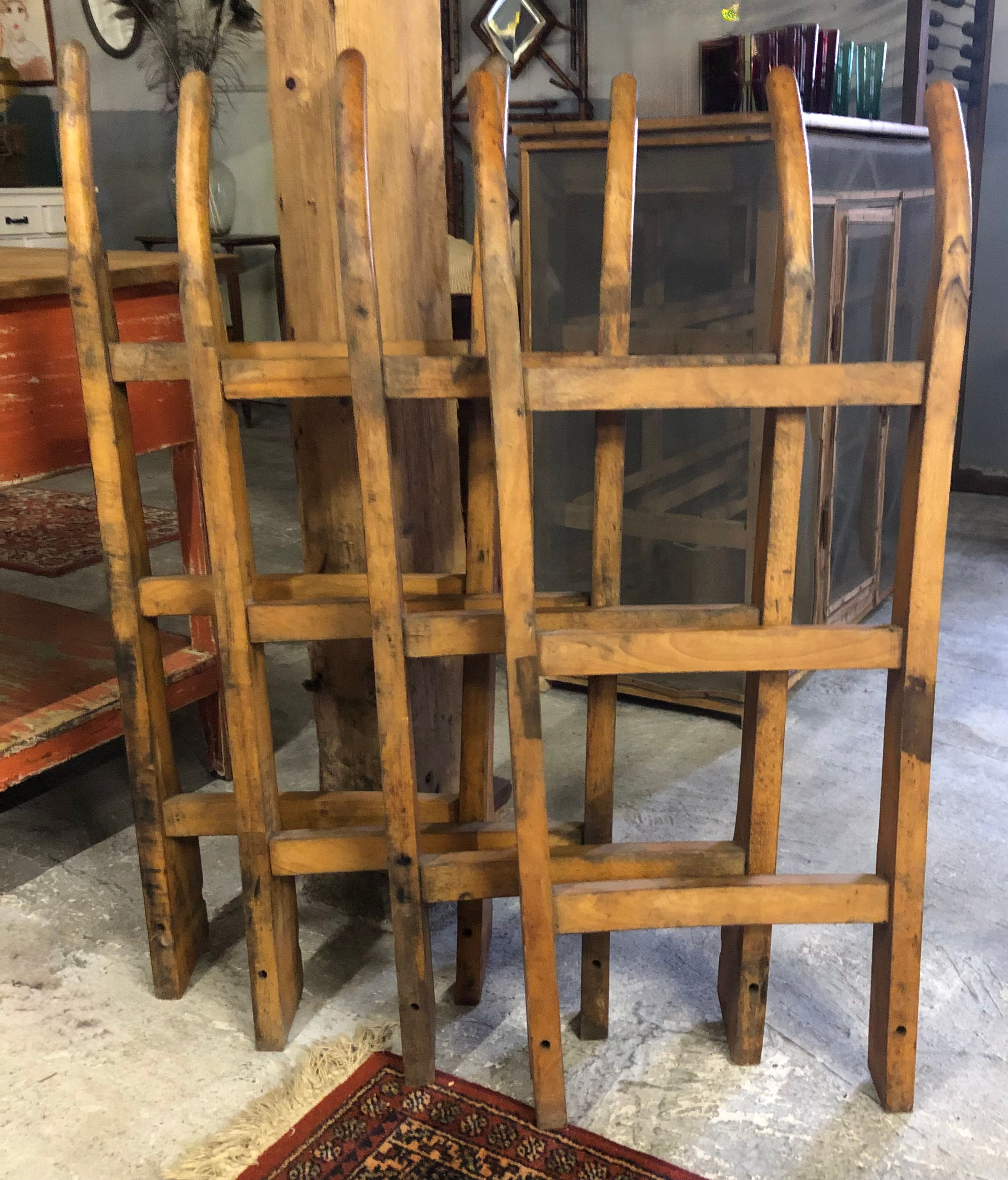 Houten ladders decoratie