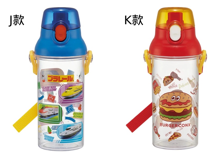 縮圖：日本直送 Skater 附孭帶飲管水樽480ml