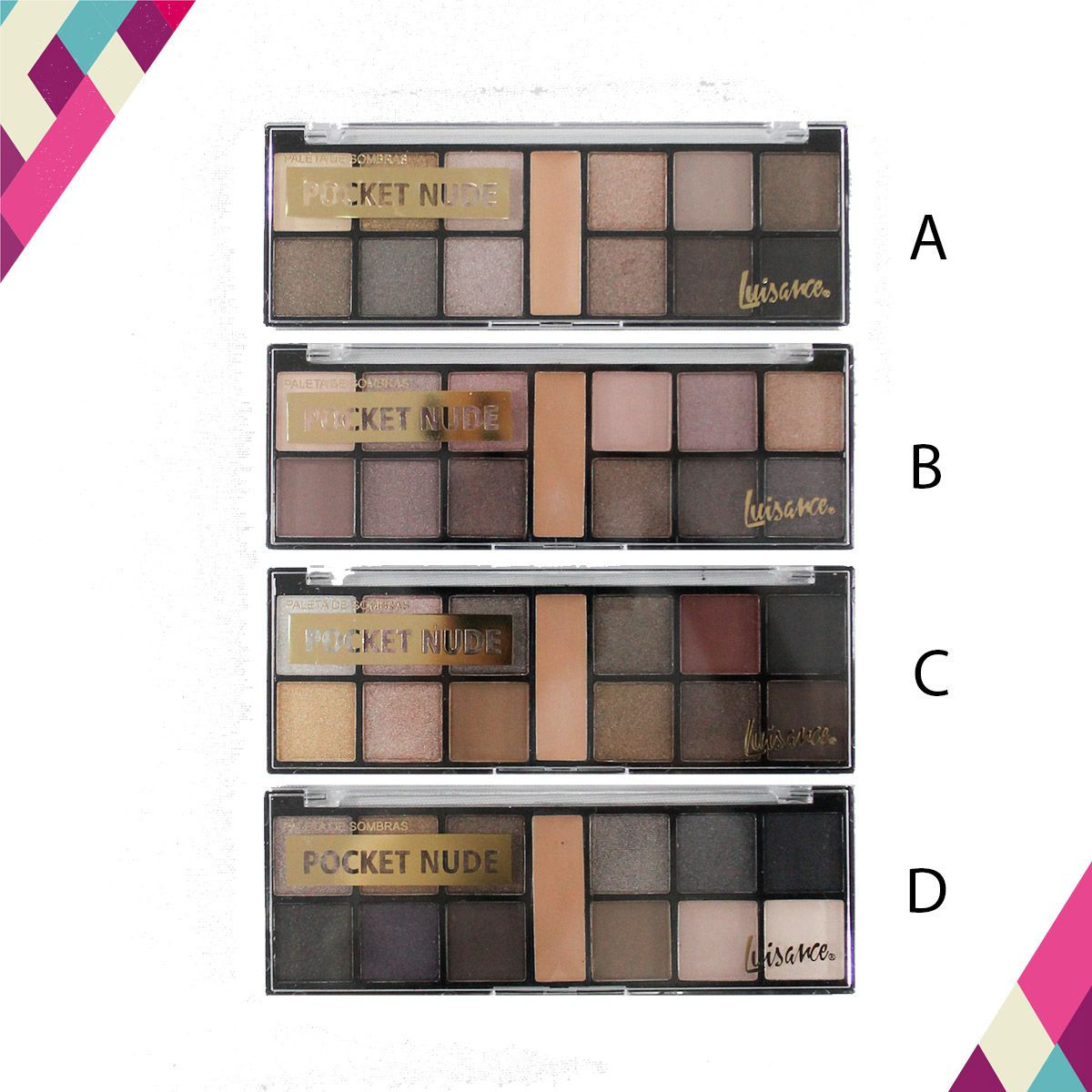 Paleta de Sombras Pocket Nude Luisance L789