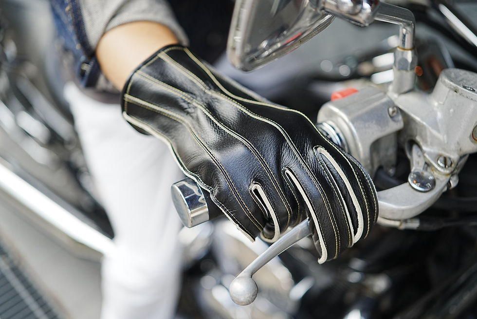 サムネイル： 香三堂 バイク用グローブBSN（牛革/ロング/３シーズン）