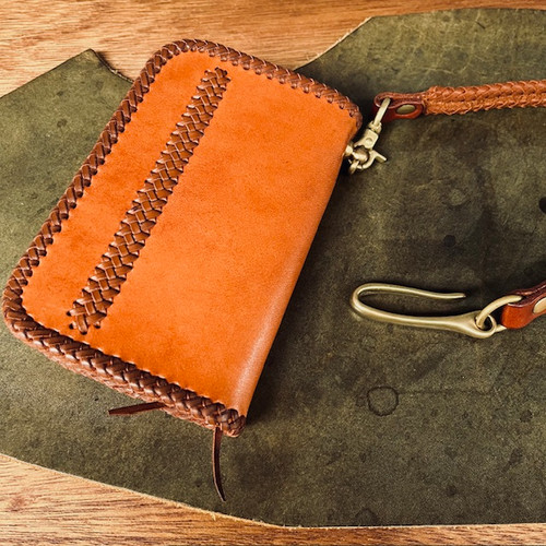 Jii Ji Leather バスケットウィーブ ミドル ウォレット | スナワチ