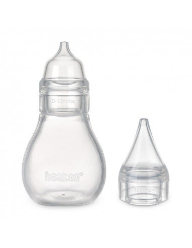 Haakaa Nasensauger mit zwei Spitzen – hygienisch und transparent