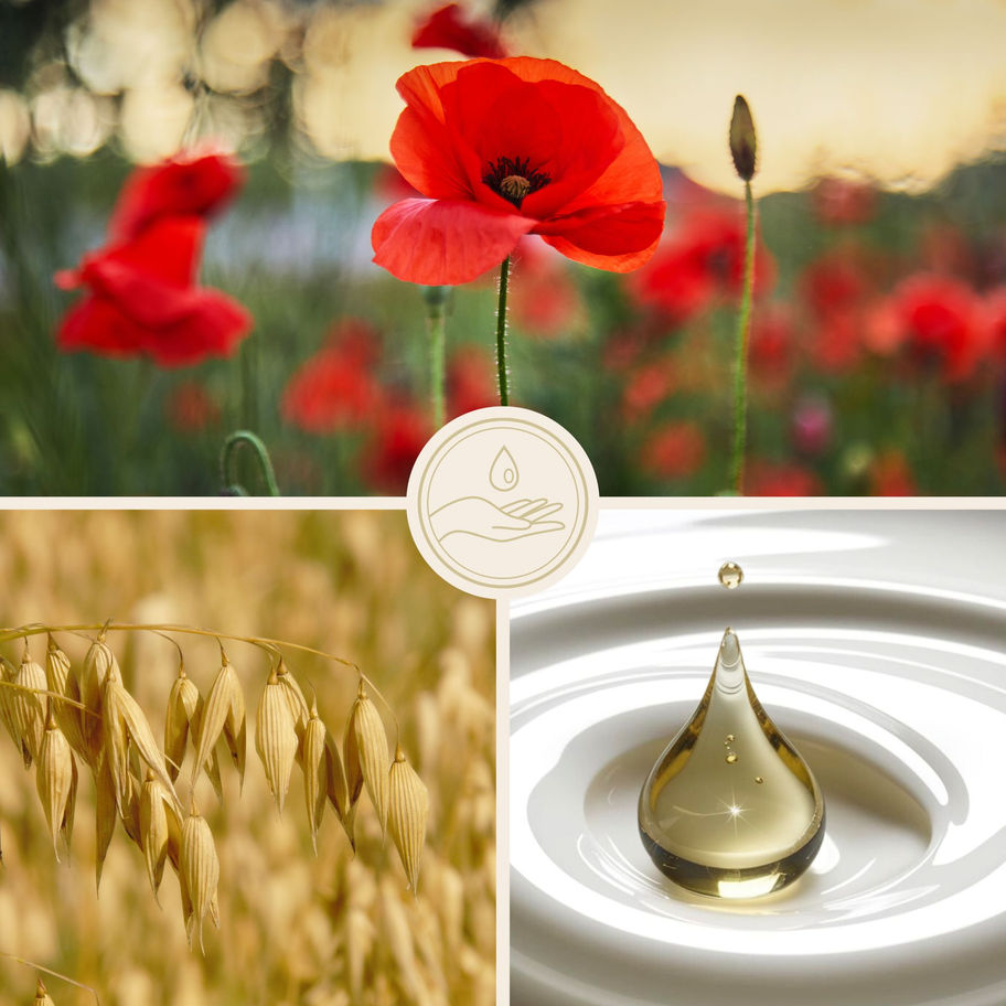 Hauptwirkstoffe der frei öl FigurLotion: Haferöl, Klatschmohnsamenextrakt, Rote Makroalge, Sheaöl, Vitamin E