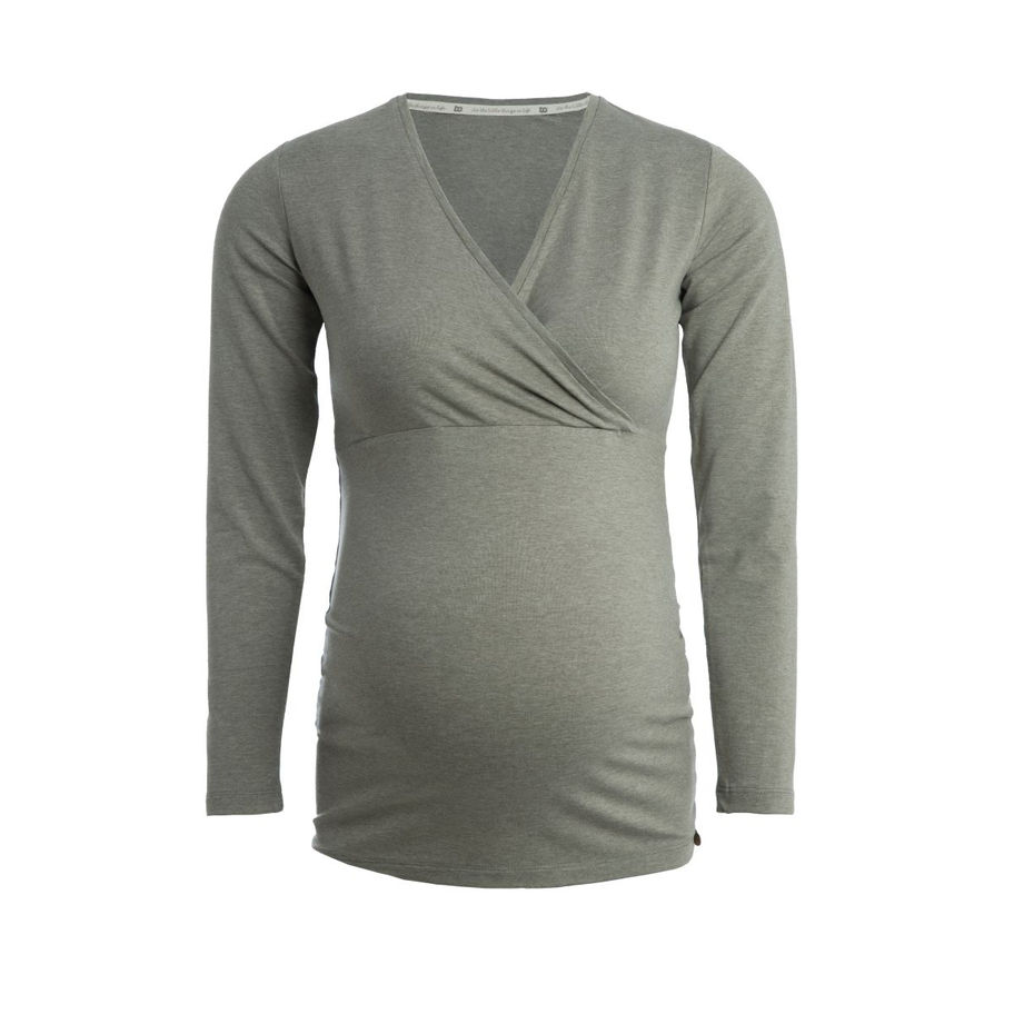 Umstandsoberteil Glow Urban Green – bequemes Stillshirt von Baby's Only