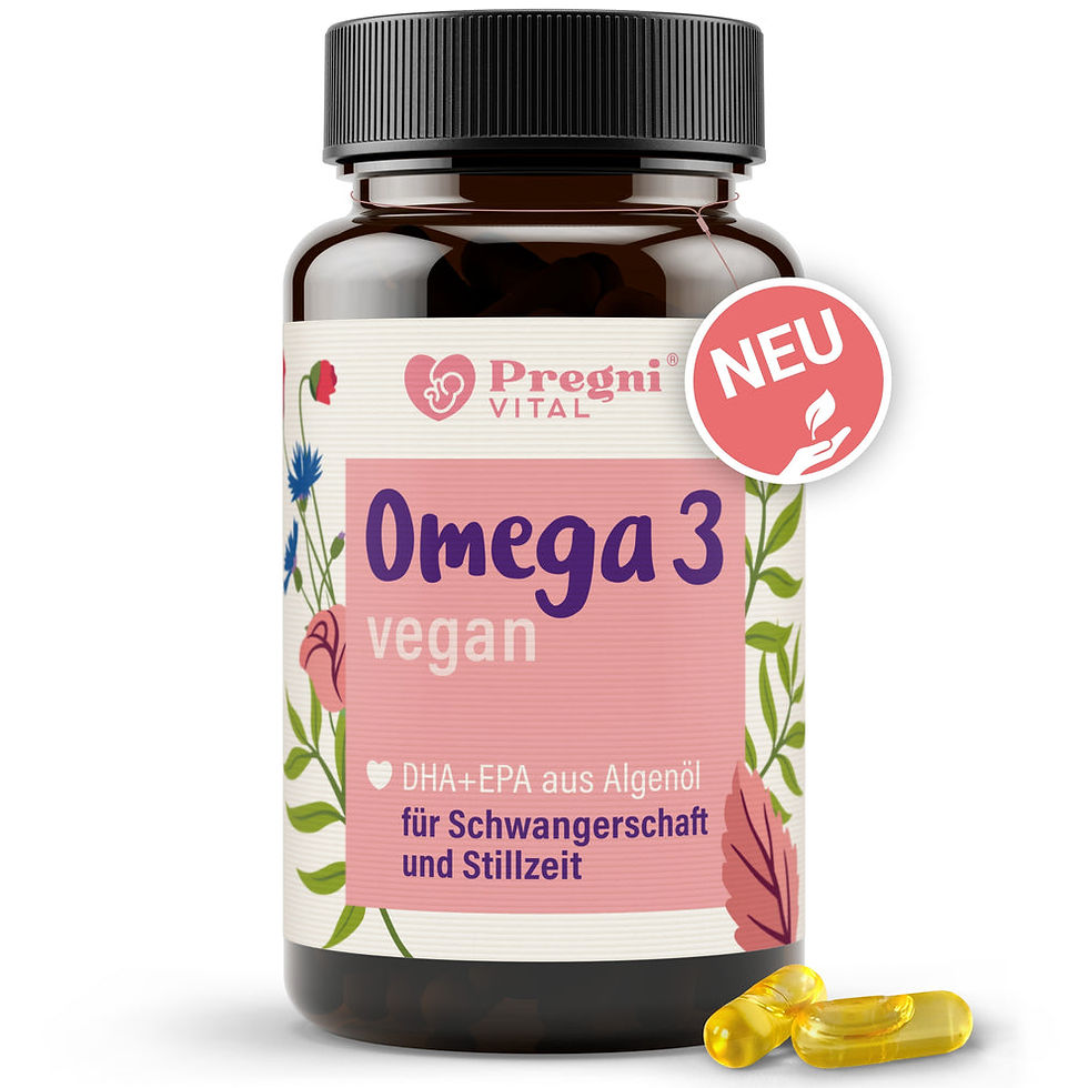 PregniVital Omega 3 vegan Algenöl Kapseln für Schwangerschaft und Stillzeit