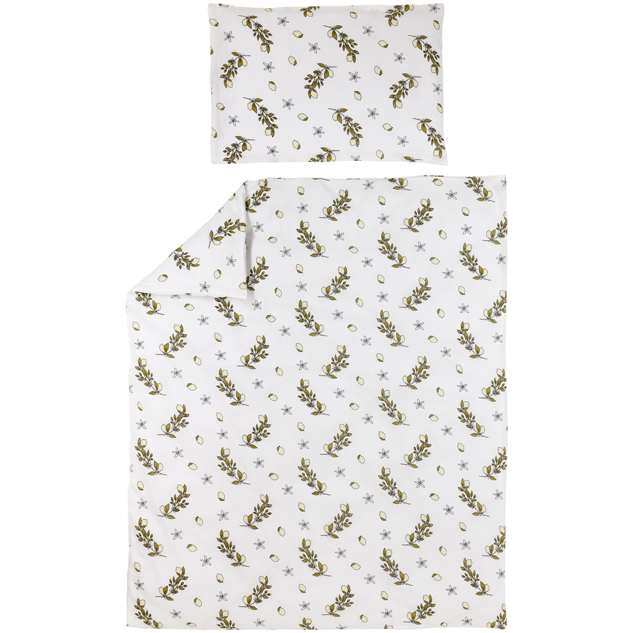 Meyco Baby Bettbezug 120x150cm mit Zitronen-Motiv – Baumwolle