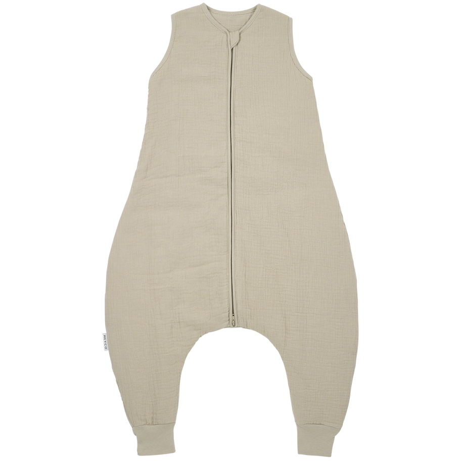 Meyco Baby Musselin Jumper Babyschlafsack gefüttert Sand