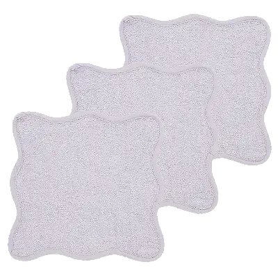 Spucktücher Frottee Wavy 3er-Pack in Rosa – Meyco Baby