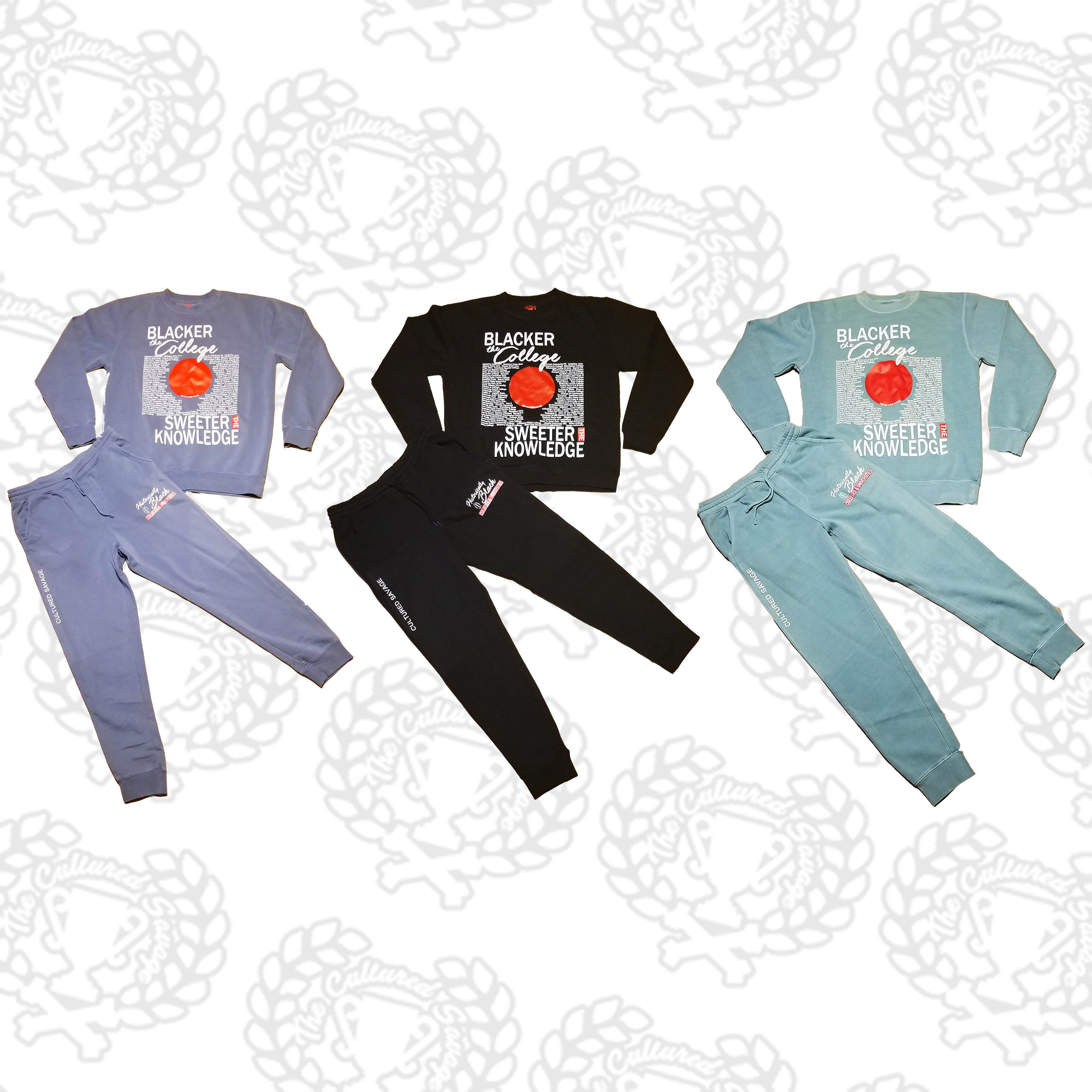 “Blacker the College IV” jogger set