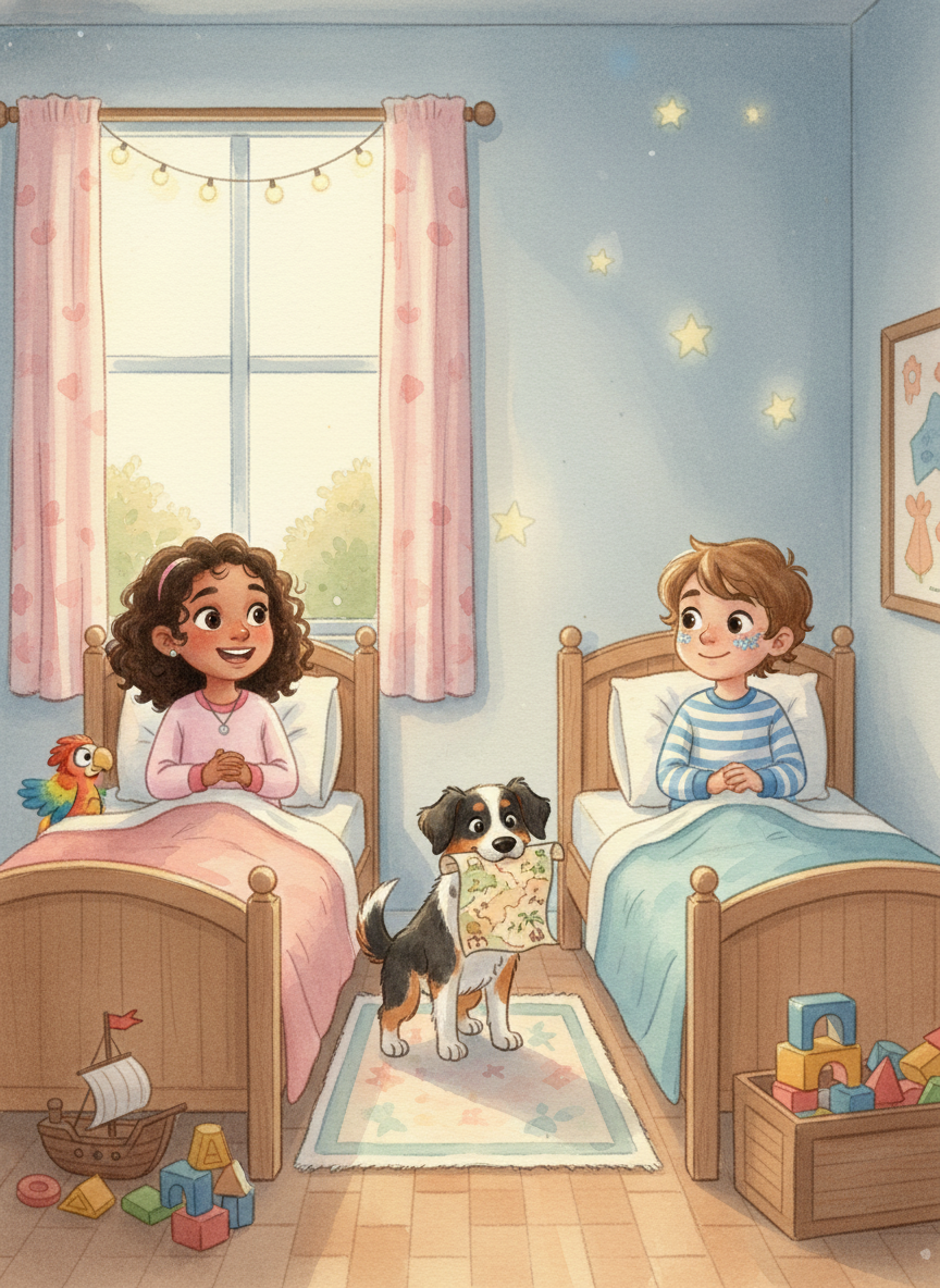 Cover illustration for ליה וגיא בארץ הדינוזאורים