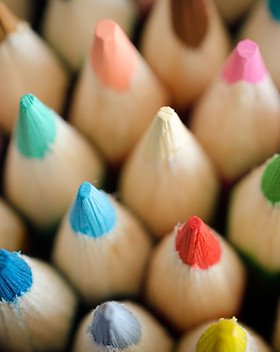 Des crayons