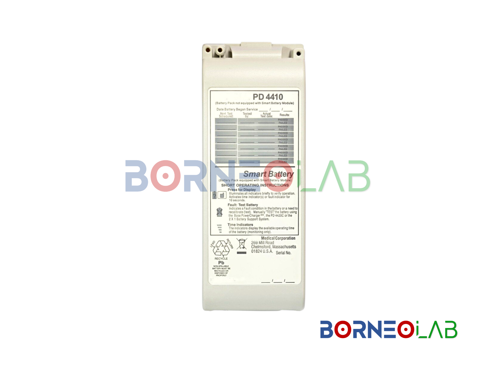 Zoll M Series PD4410 10V 2.5Ah Sealed Lead Acid SLA