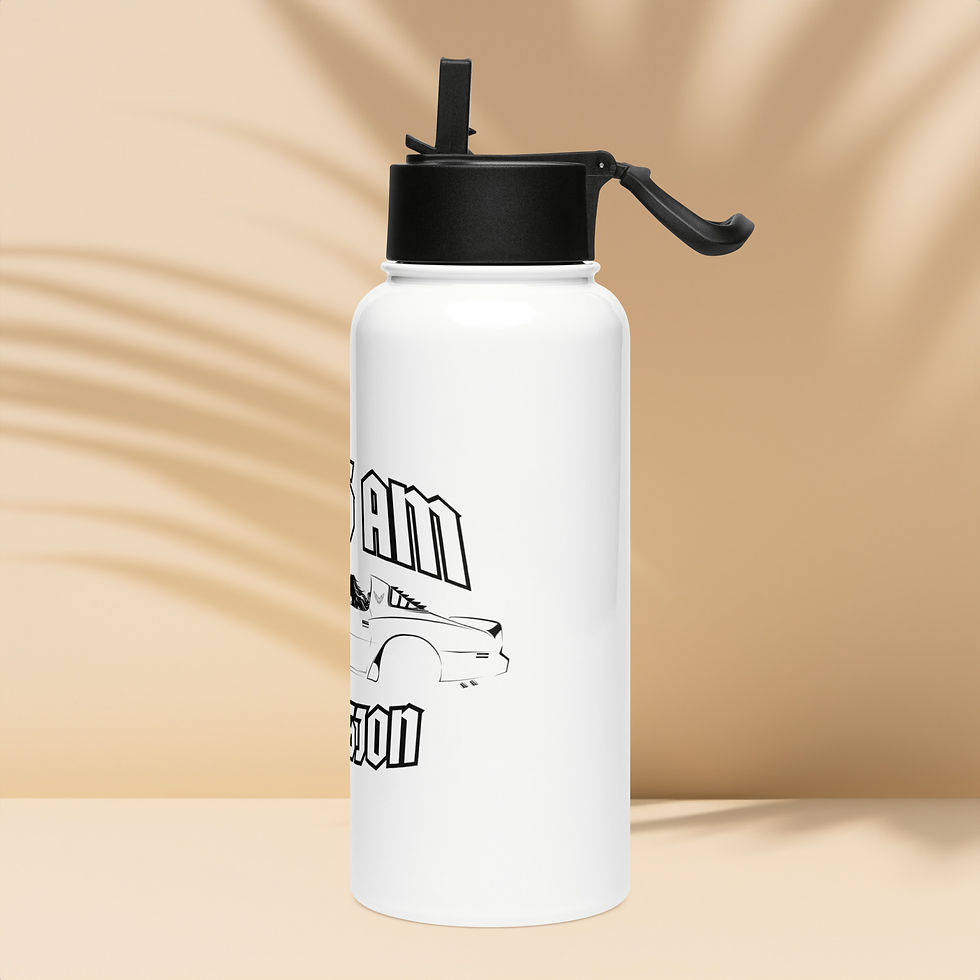 Thumbnail: Stainless steel water bottle with a straw lid