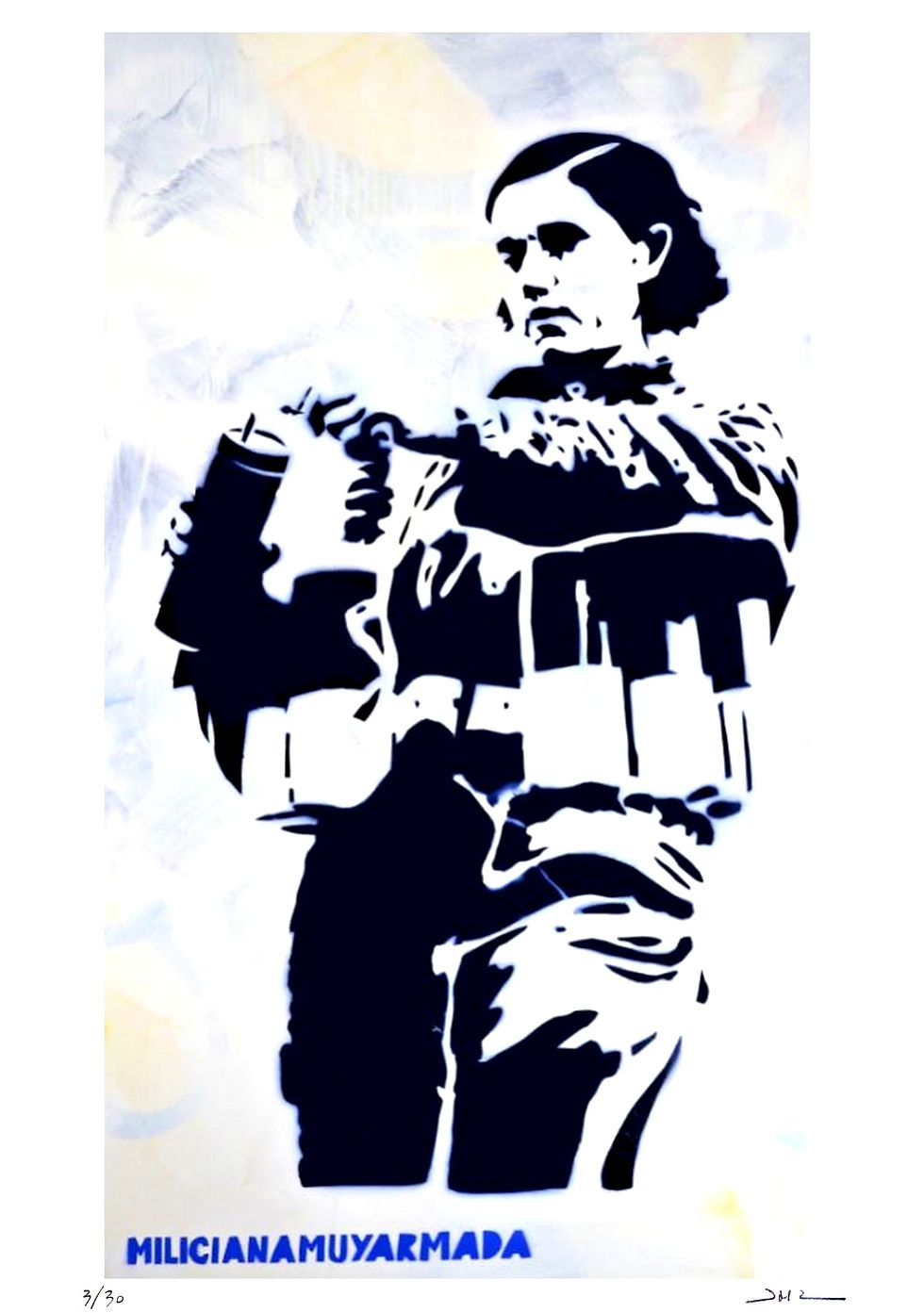 Jean-Michel Zazzi - Carmen - Milicianamuyarmada - Milicienne - 1936