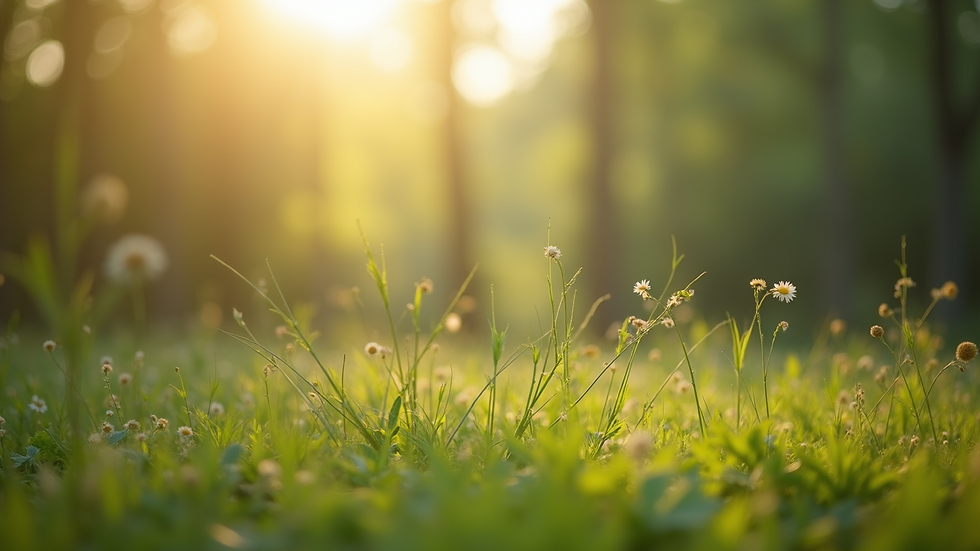 Eye-level view of a tranquil nature scene