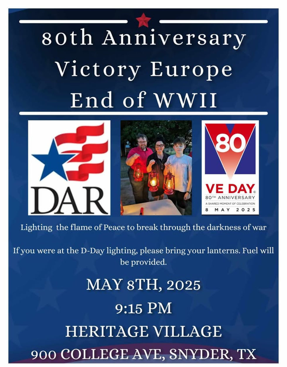80th Anniversary victory Europe End of WWII