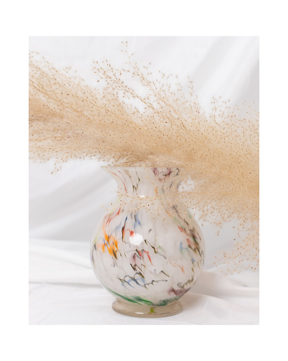 Thumbnail: Bohemian colorful glass vase