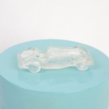 Vintage glass racing car