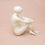 Thumbnail: Sitting ceramics nude by Hollóházi