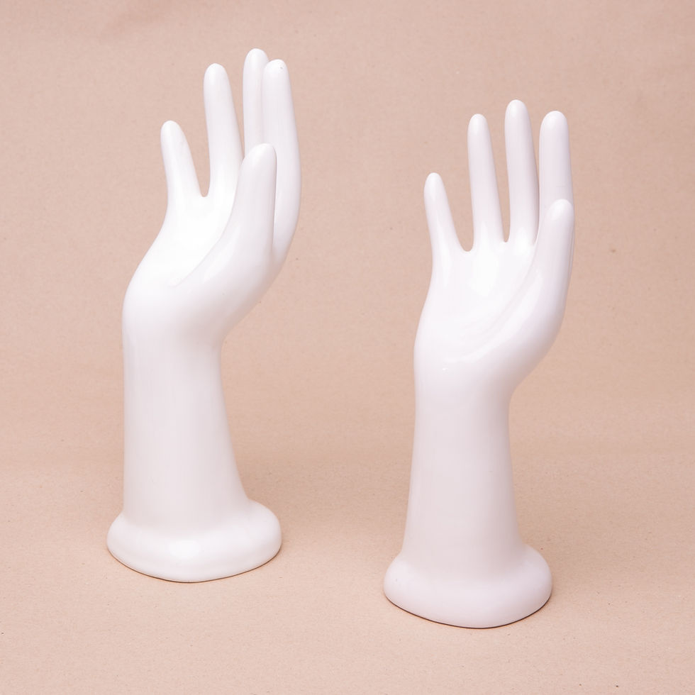 Thumbnail: White Vintage ceramics hand