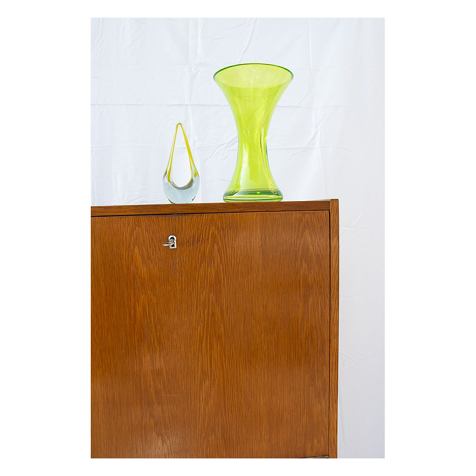 Thumbnail: Jirij Jiroutek sideboard with grey sliding doors in nice vintage condition
