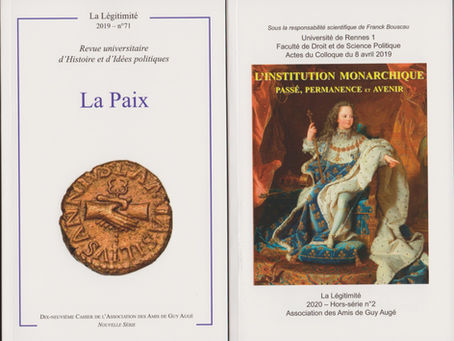 21 janvier 2021 : deux publications pour un anniversaire