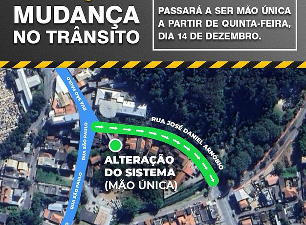 São Roque: Via do Jardim Renê passará a ser mão única