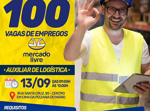 Araçariguama: Mercado Livre realiza entrevistas nesta quarta, 13; São mais de 100 vagas disponíveis
