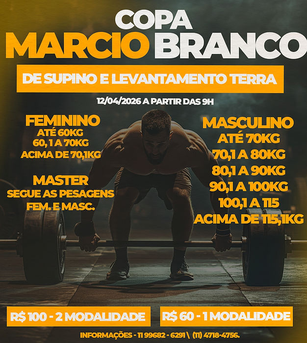 Mairinque recebe campeonato solidário de supino e levantamento terra em apoio ao atleta Márcio Branco