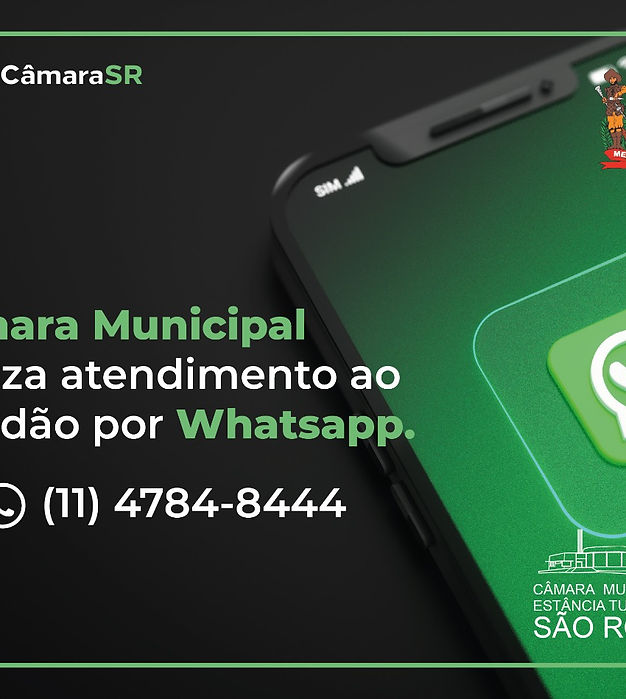 Câmara Municipal de São Roque realiza atendimento ao cidadão por WhatsApp