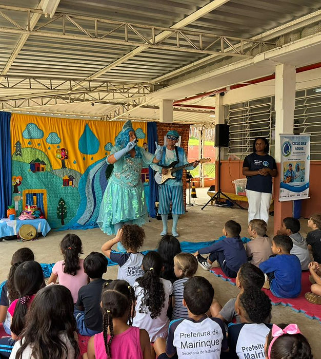 Saneaqua promove educação ambiental nas escolas municipais de Mairinque com espetáculo teatral