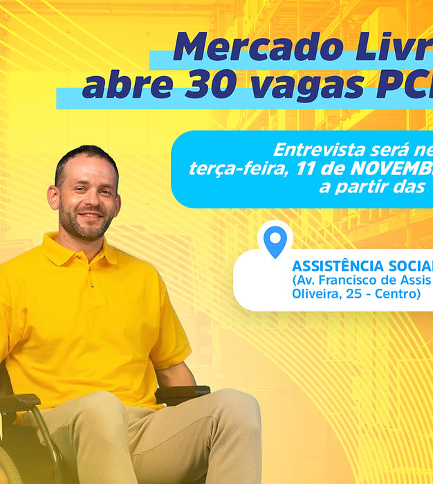 Mercado Livre abre 30 vagas para pessoas com deficiência (PCD) em Mairinque