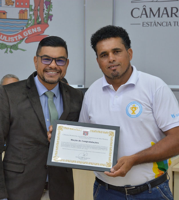 Paulinho da Sabesp é homenageado pelo Vereador Rafael Tanzi