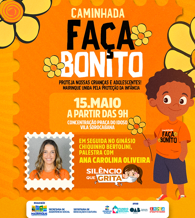 Mairinque promove Caminhada Faça Bonito em defesa das crianças e adolescentes
