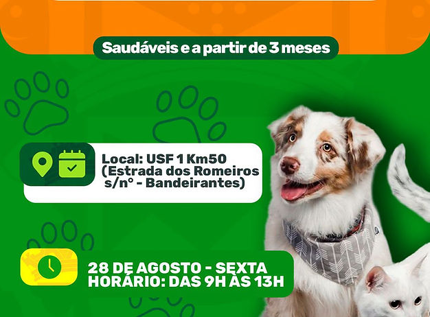 Pirapora do Bom Jesus realiza nova etapa da vacinação antirrábica