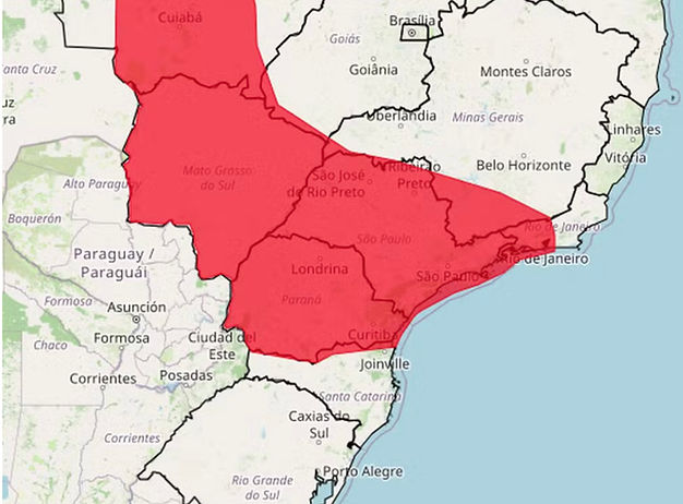 Onda de calor: Inmet emite aviso vermelho de grande perigo para 8 estados do Centro-Sul