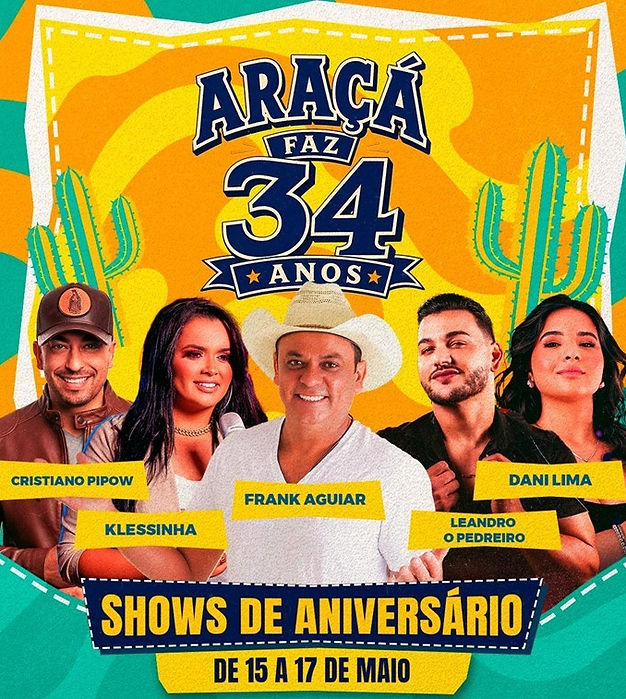 Araçariguama celebra 34 anos com festa no Parque da Mina do Ouro e entrada solidária
