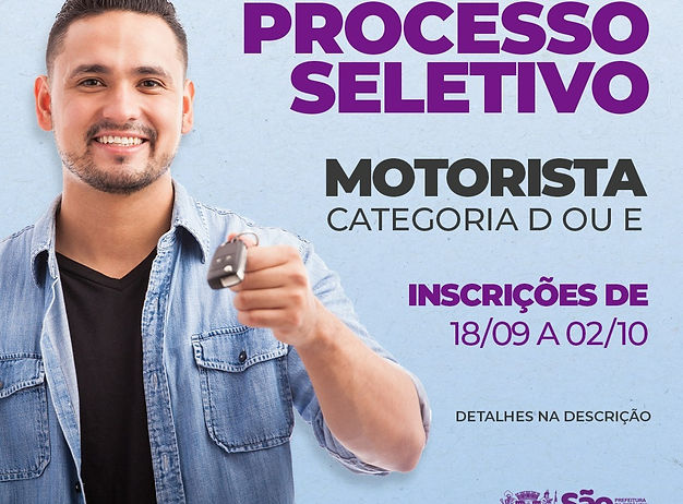 Prefeitura de São Roque abre processo seletivo para motorista