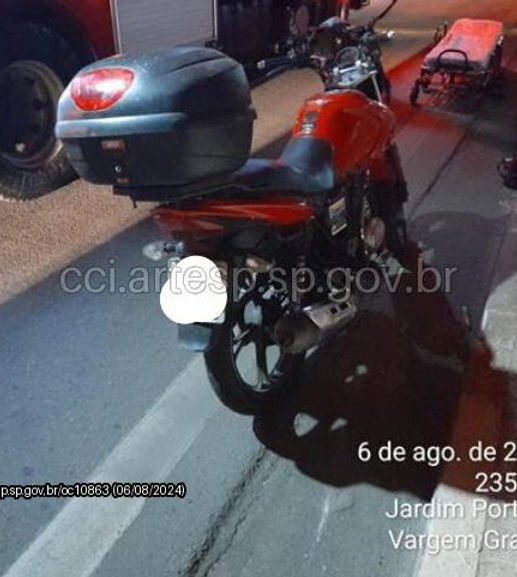 Motociclista em estado crítico após acidente na Rodovia Raposo Tavares