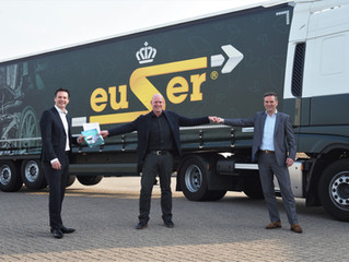Koninklijke C. en H. Euser Transport in Barendrecht kiest voor 2 DAF CF Electric vrachtauto’s via BE