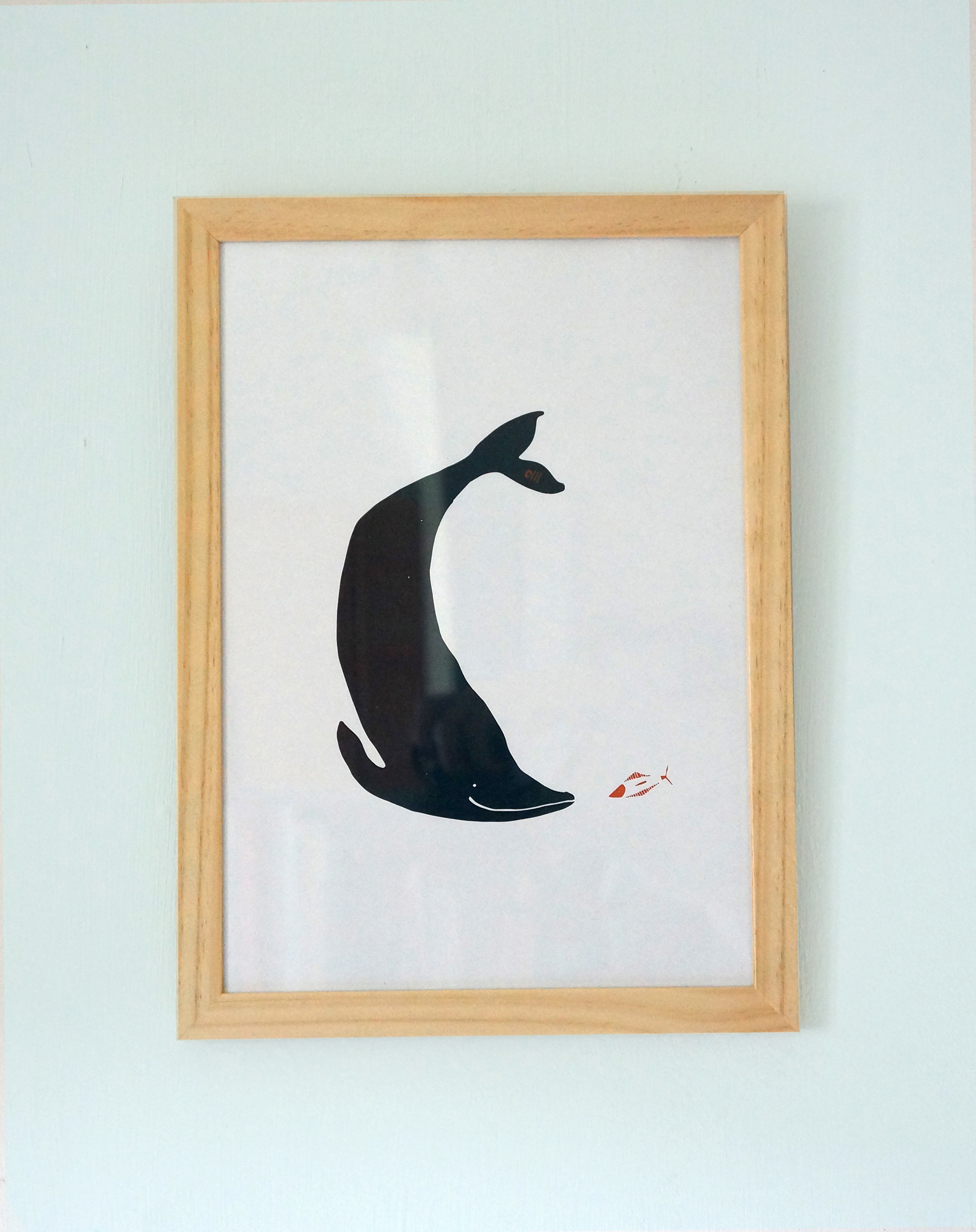 A4 Friendly whale