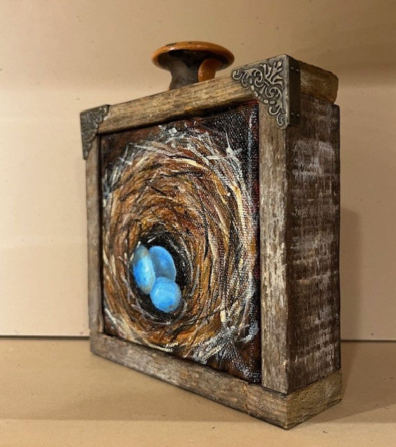 Thumbnail: Bluebird Eggs in a Nest