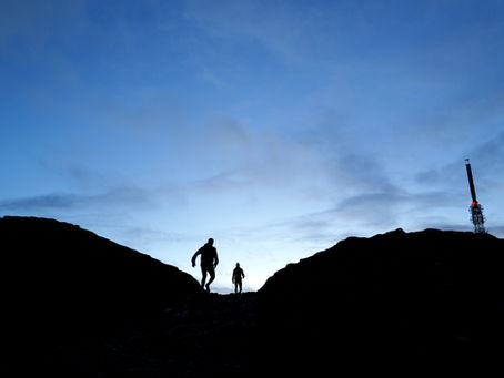 Running on The Wrekin during Mark Cockbain's The Hill