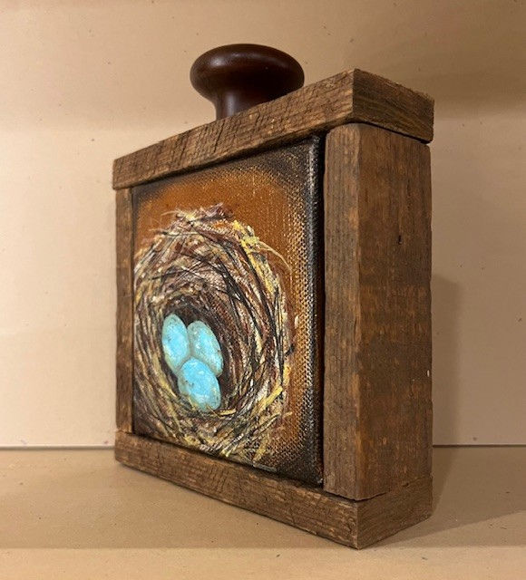 Thumbnail: Robin Eggs in a Nest