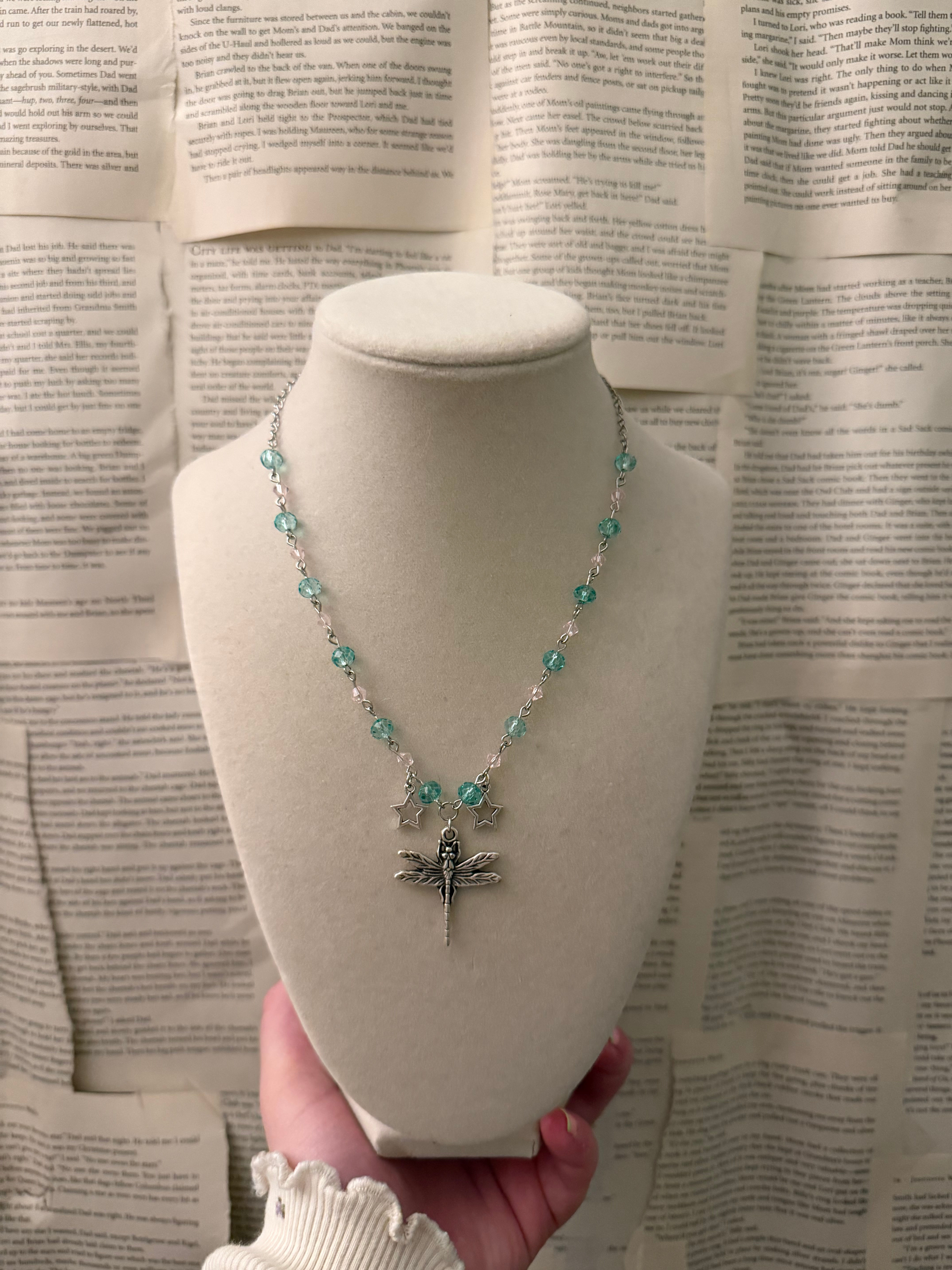 Springtime Dragonfly Necklace 