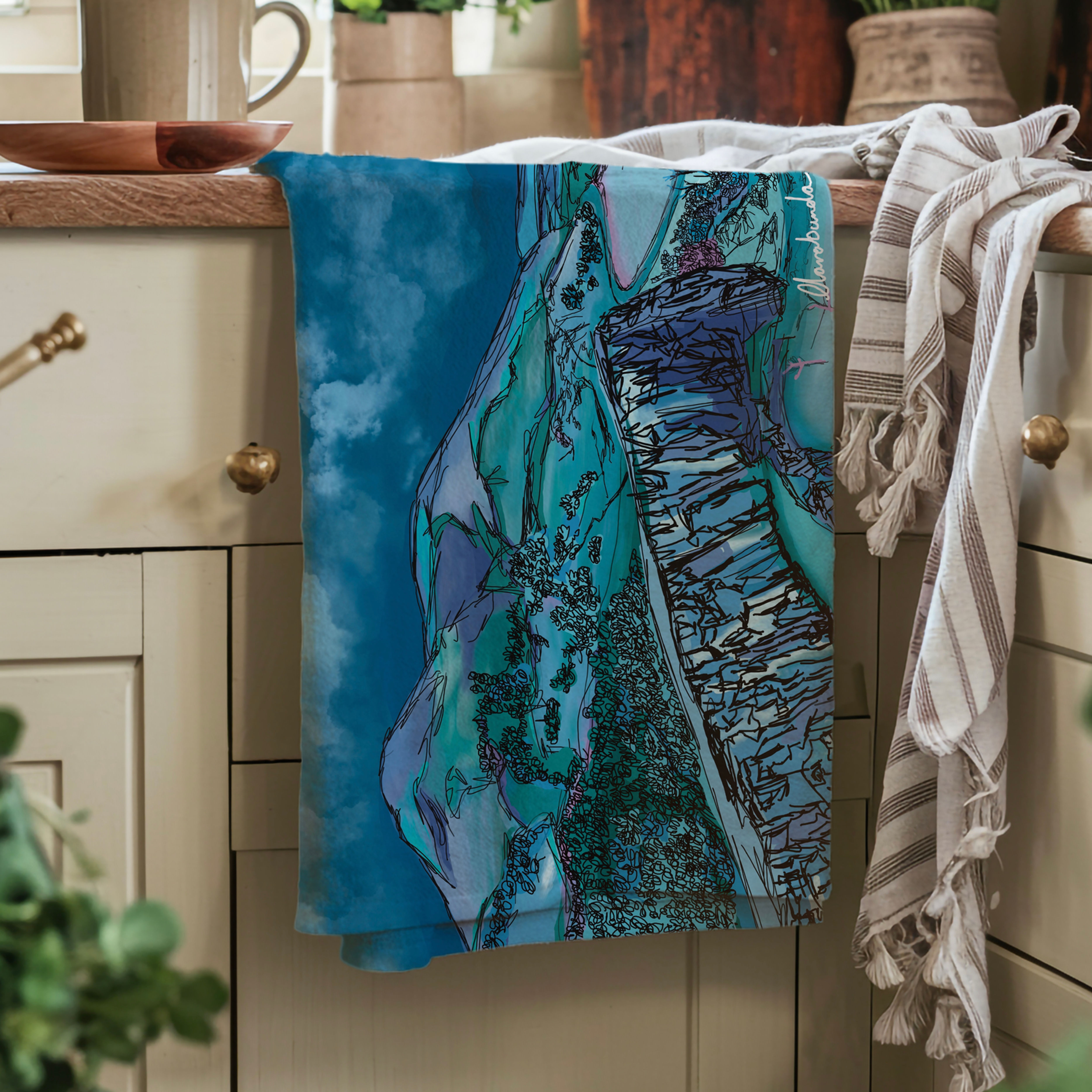 Arthur Seat Tea towel