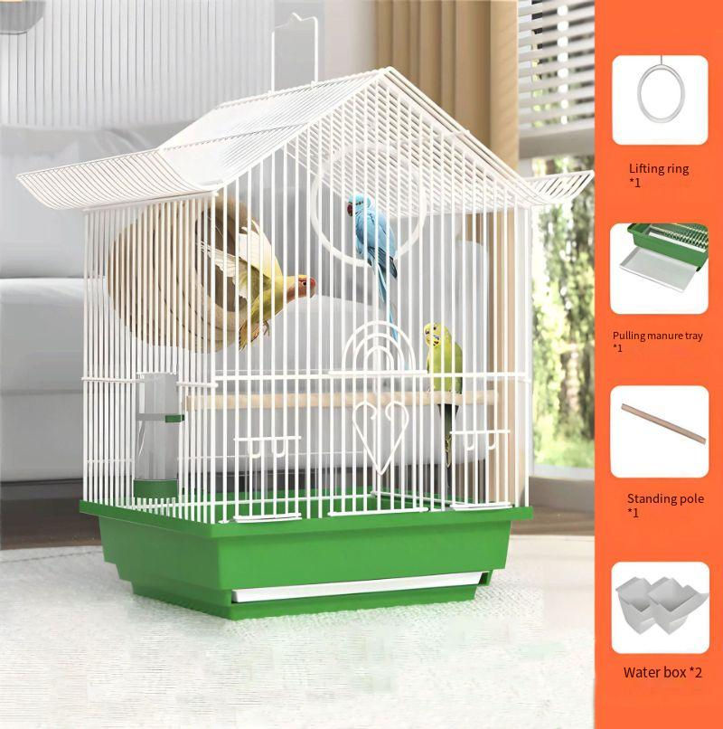 Thumbnail: Compact Bird Cage for Small Birds