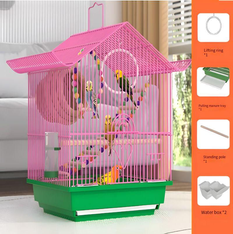 Thumbnail: Compact Bird Cage for Small Birds