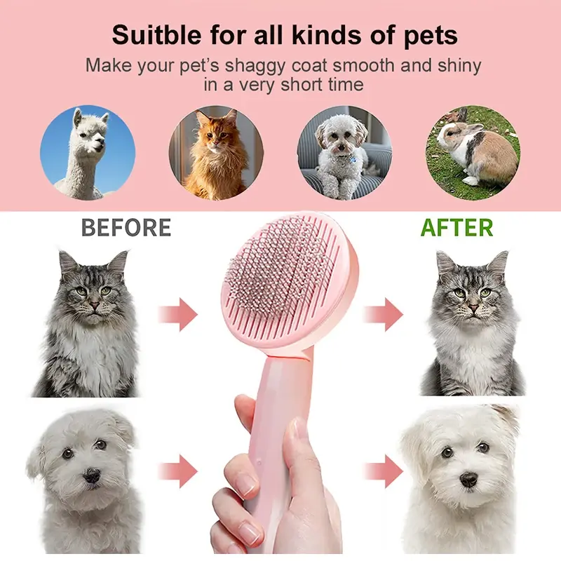Thumbnail: Self-Cleaning Pet Grooming Brush