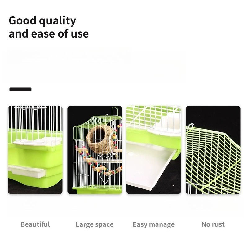 Thumbnail: Compact Bird Cage for Small Birds